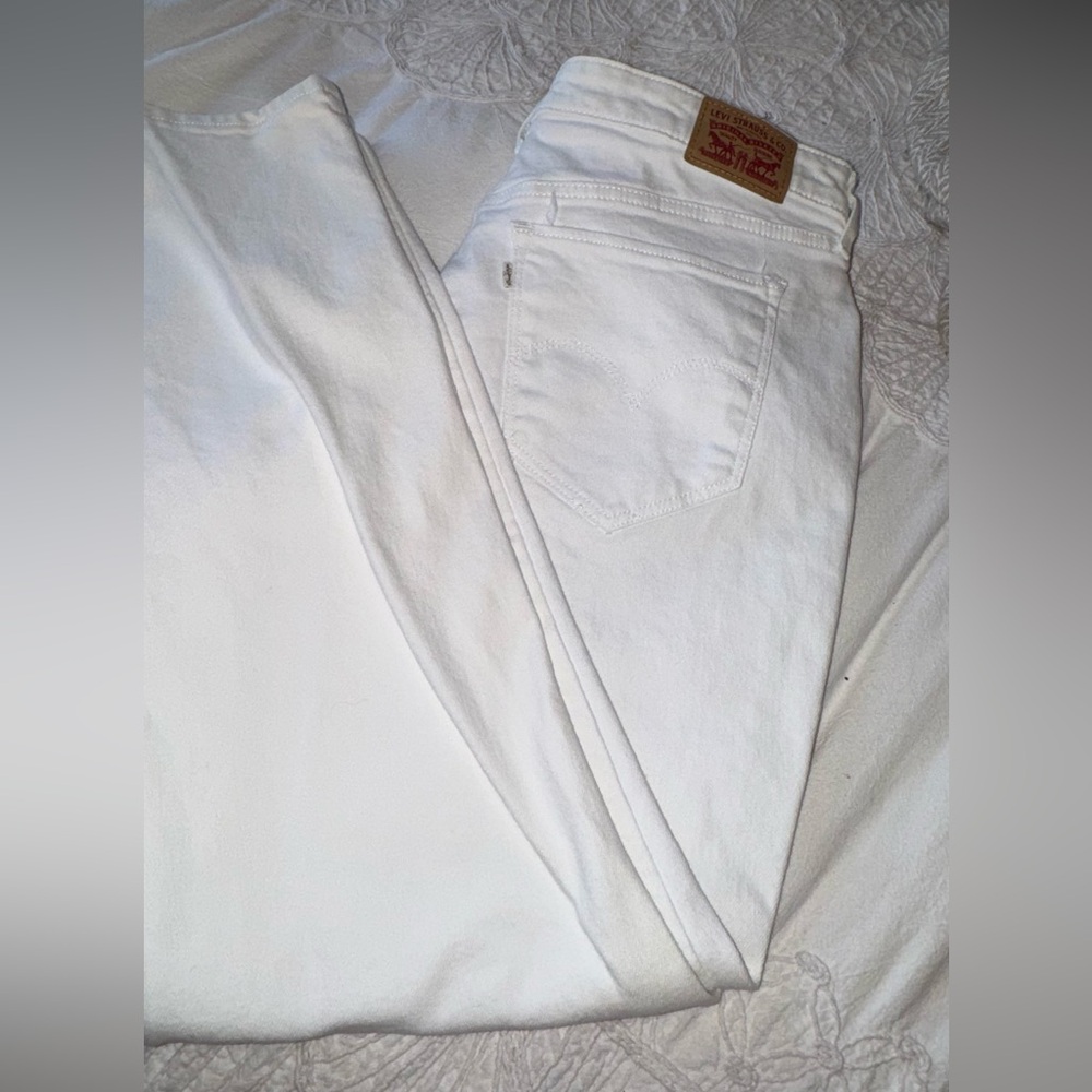 Levi’s 711 Skinny Jeans Women’s Size 16 White Stretch